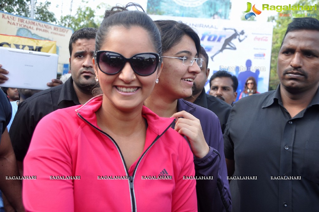 Sania Mirza participates at NDTV-Nirmal Walk for Fitness