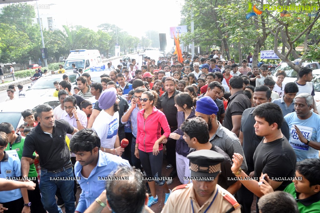 Sania Mirza participates at NDTV-Nirmal Walk for Fitness