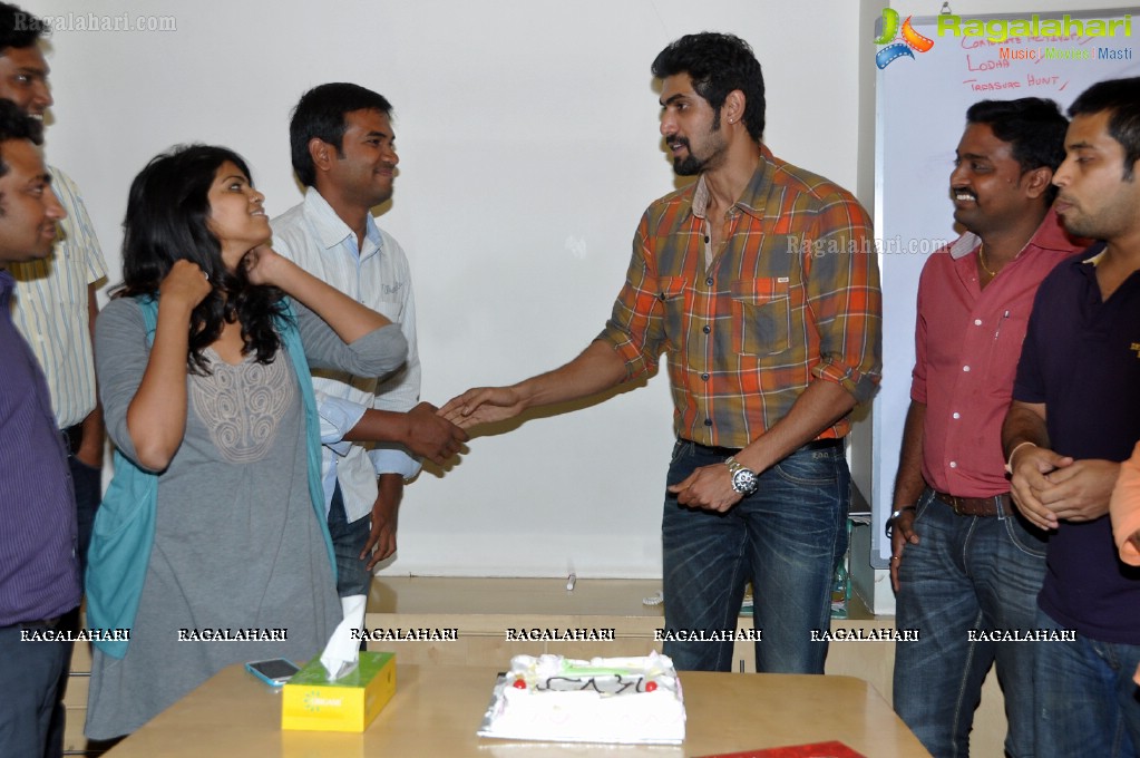 Rana at Mirchi Studios, Hyderabad