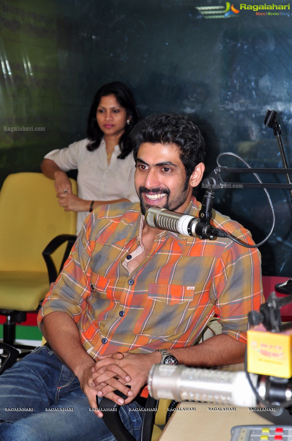 Rana at Mirchi Studios, Hyderabad