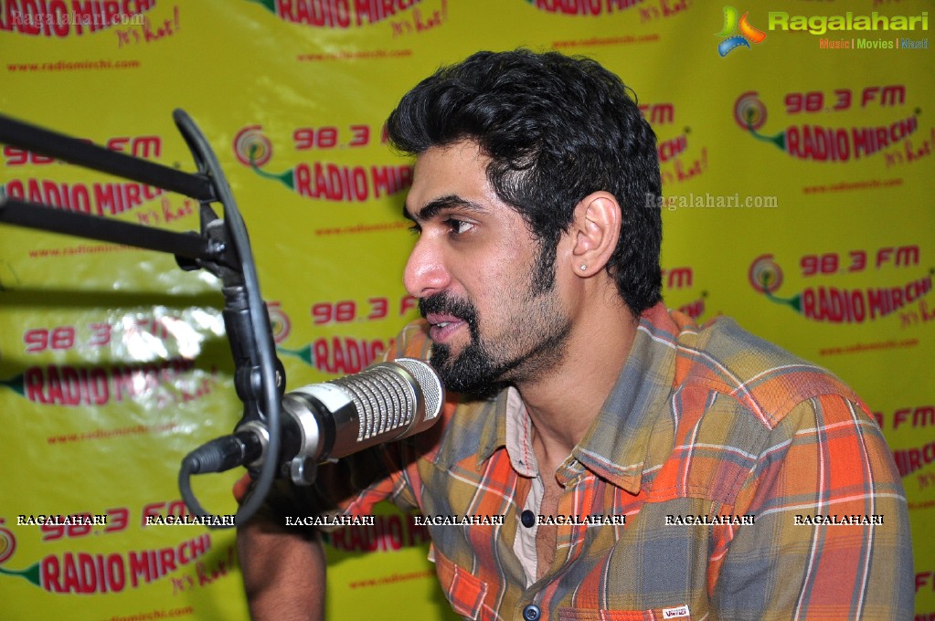 Rana at Mirchi Studios, Hyderabad