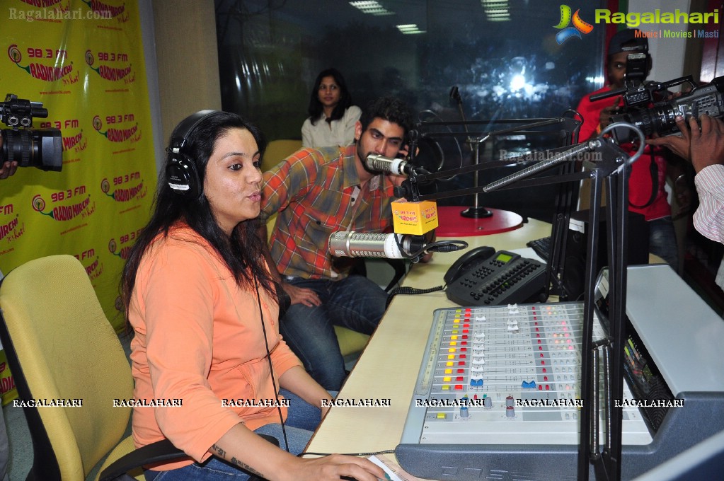 Rana at Mirchi Studios, Hyderabad