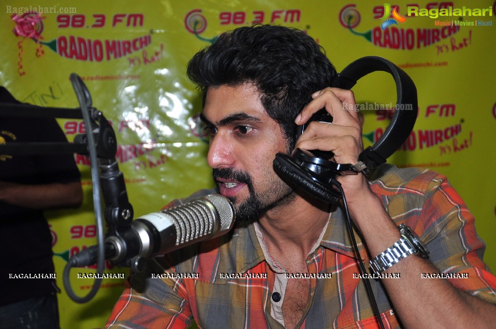 Rana at Mirchi Studios, Hyderabad