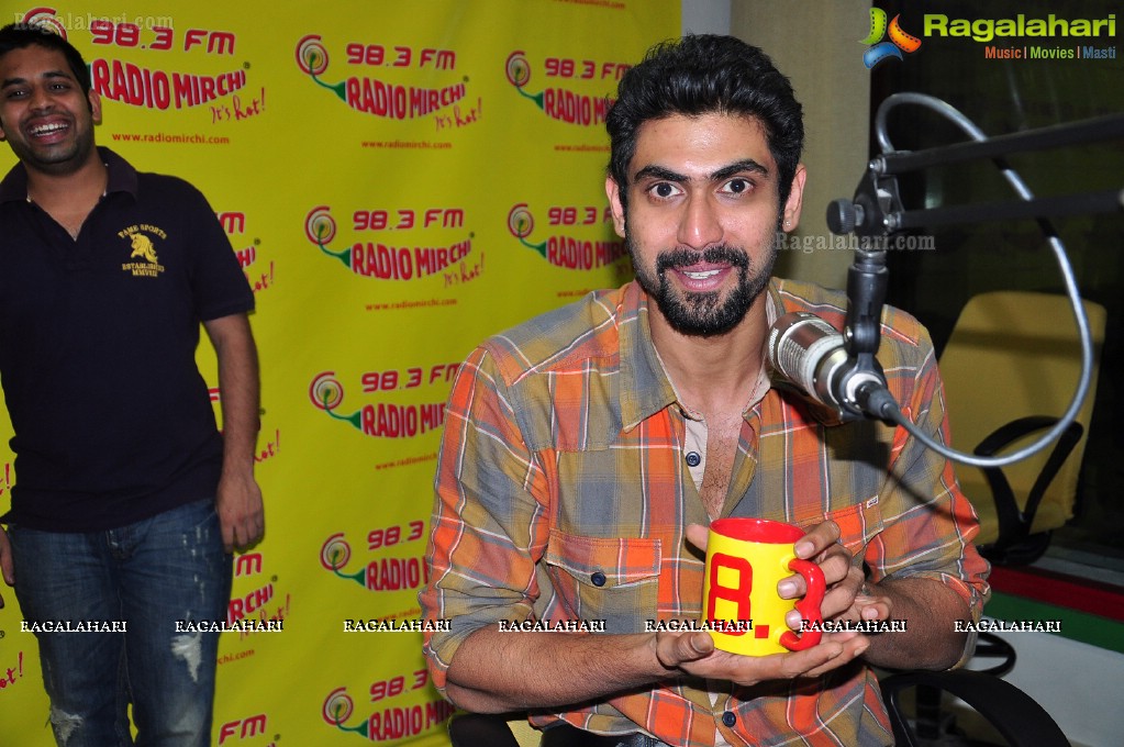 Rana at Mirchi Studios, Hyderabad