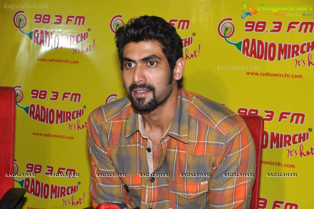 Rana at Mirchi Studios, Hyderabad