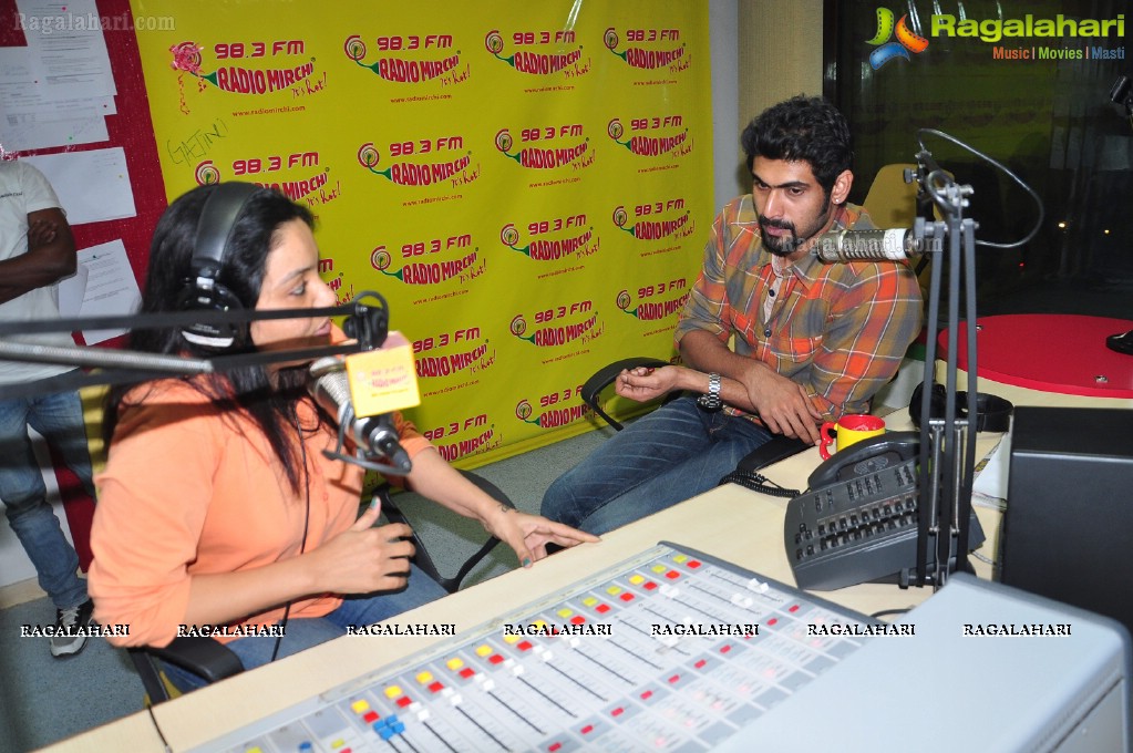 Rana at Mirchi Studios, Hyderabad