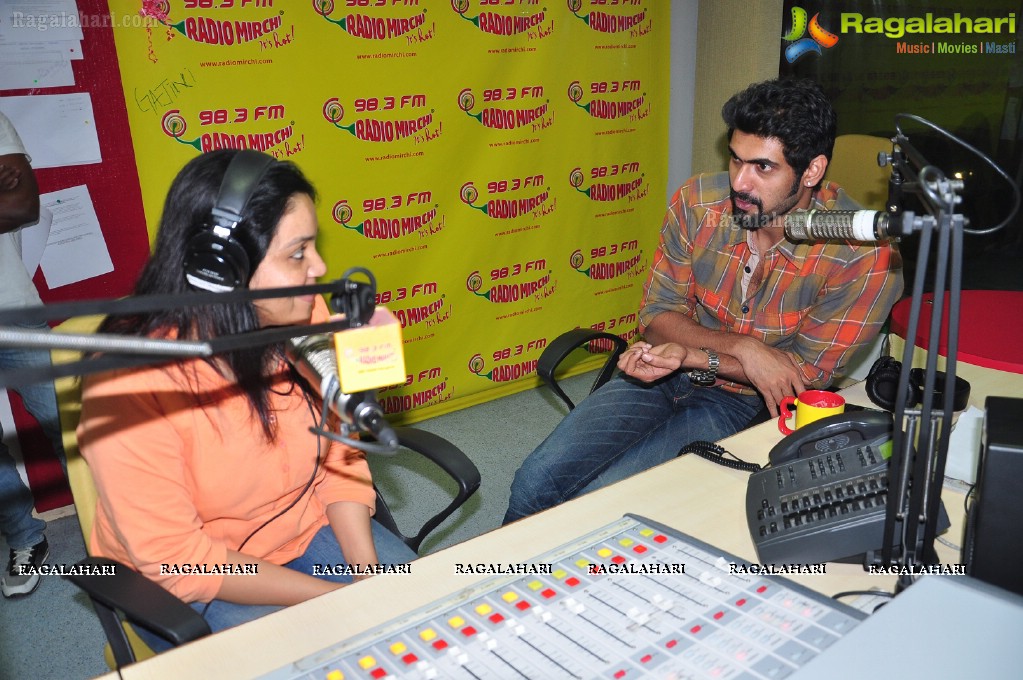 Rana at Mirchi Studios, Hyderabad