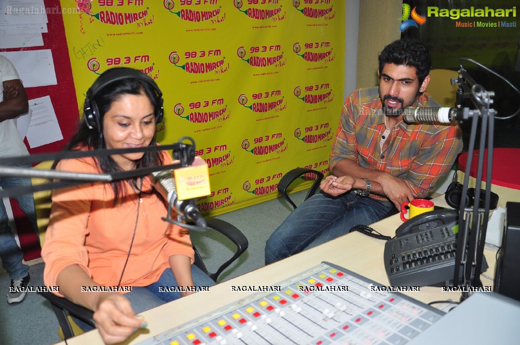 Rana at Mirchi Studios, Hyderabad