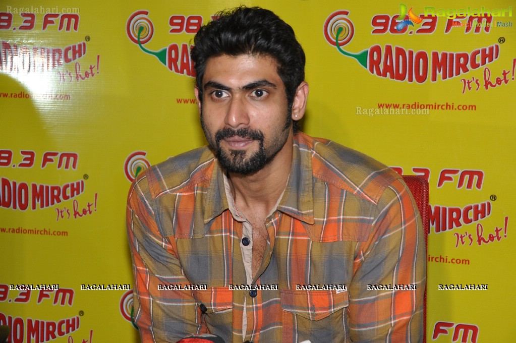 Rana at Mirchi Studios, Hyderabad