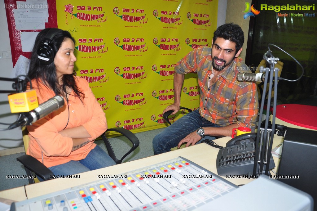 Rana at Mirchi Studios, Hyderabad