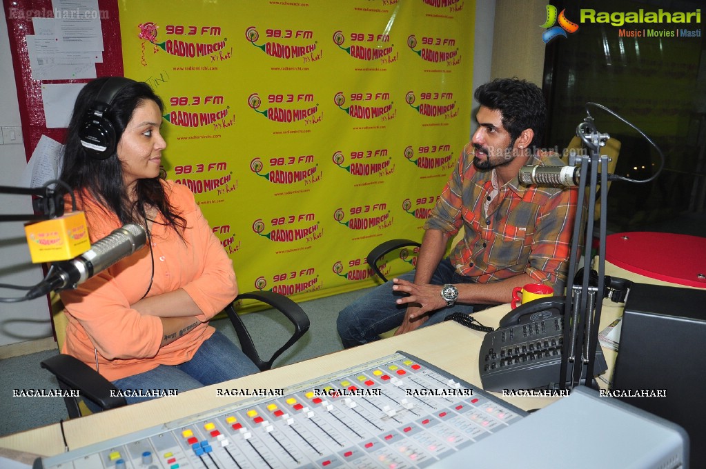 Rana at Mirchi Studios, Hyderabad