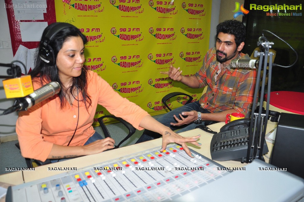 Rana at Mirchi Studios, Hyderabad