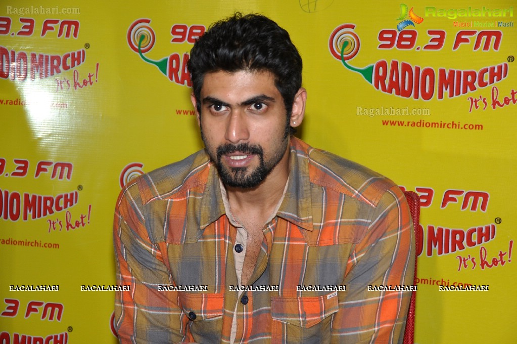 Rana at Mirchi Studios, Hyderabad