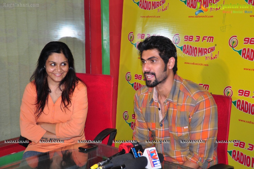 Rana at Mirchi Studios, Hyderabad