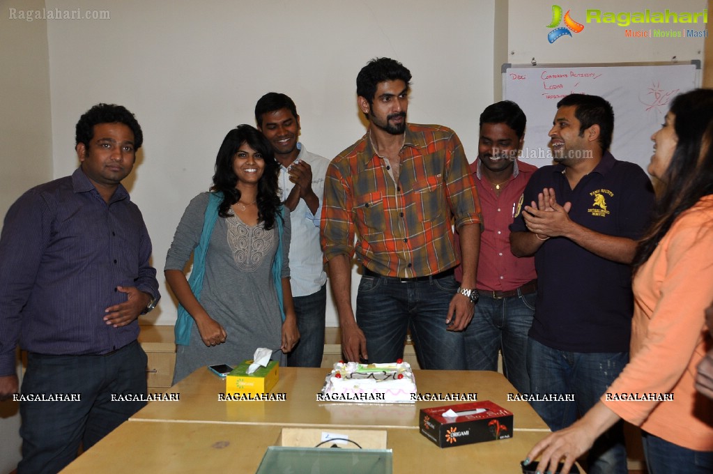 Rana at Mirchi Studios, Hyderabad