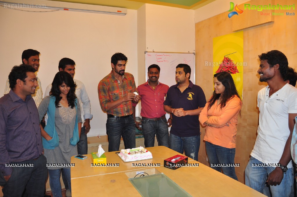 Rana at Mirchi Studios, Hyderabad