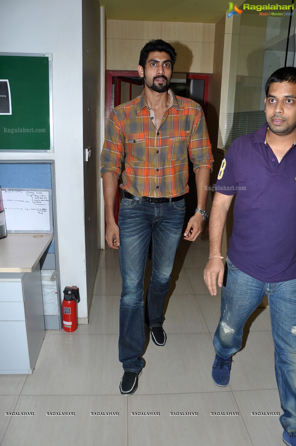 Rana at Mirchi Studios, Hyderabad