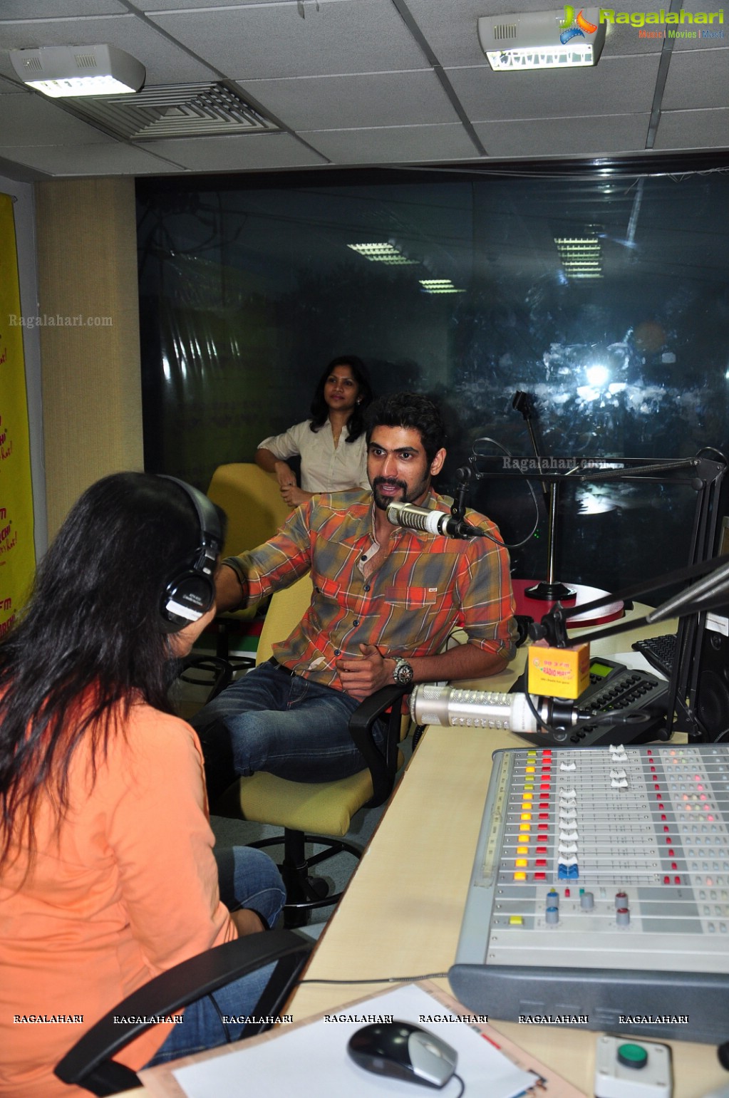 Rana at Mirchi Studios, Hyderabad