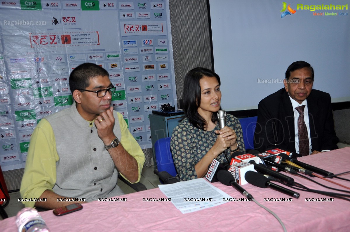 Amala attends REX Press Meet