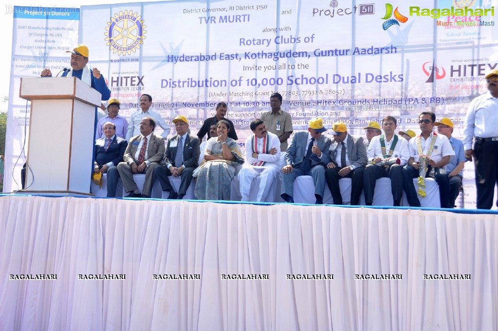 Rotary International distributes 10,000 School Dual Desks  to 218 Government Schools