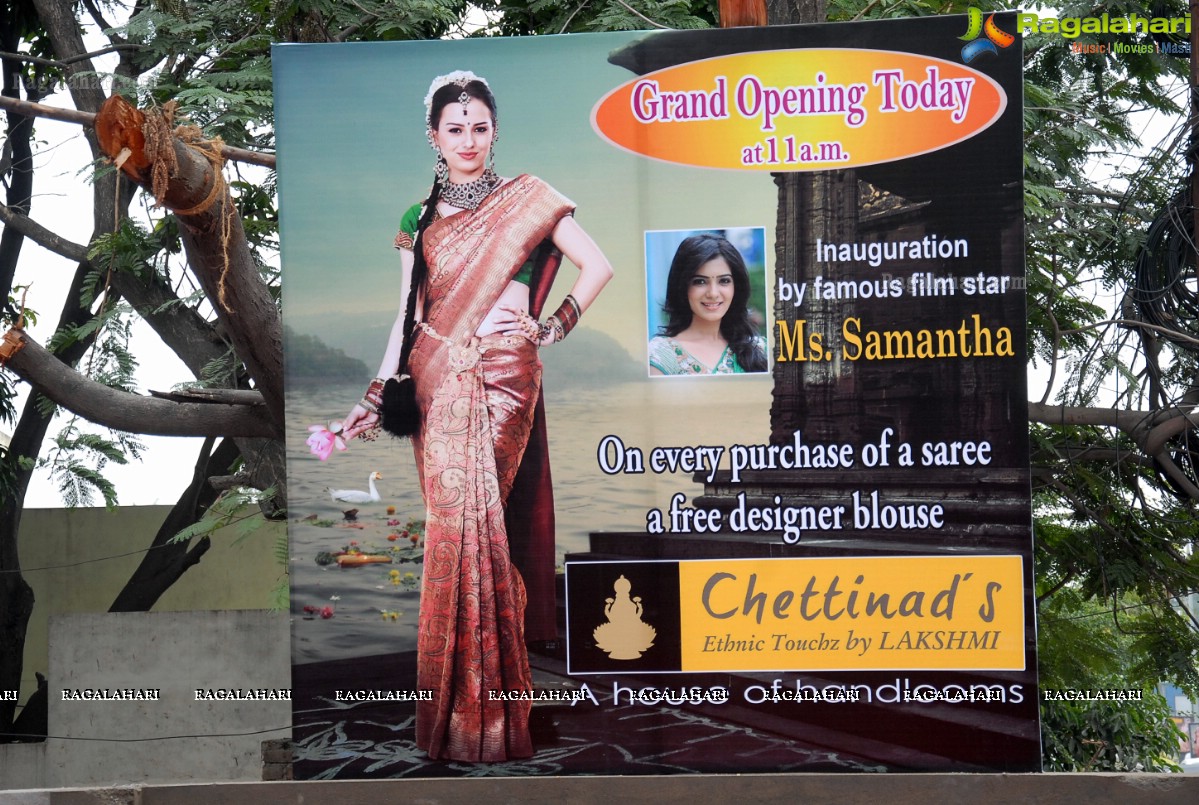 Samantha Launches Chettinad's Showroom, Hyderabad