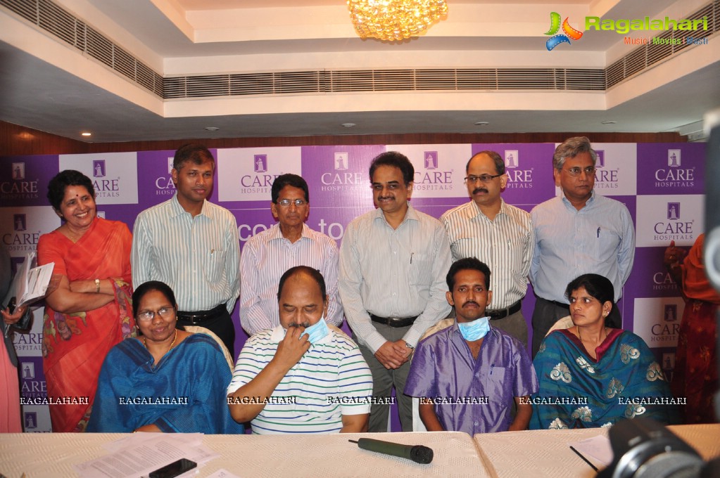 First SWAP Kidney Transplant - Hyderabad Care Hospitals Press Meet