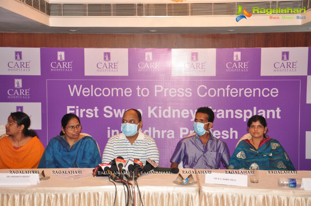 First SWAP Kidney Transplant - Hyderabad Care Hospitals Press Meet