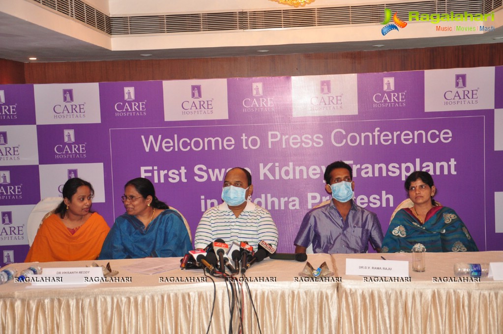 First SWAP Kidney Transplant - Hyderabad Care Hospitals Press Meet