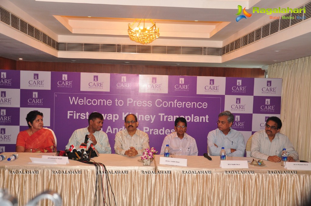 First SWAP Kidney Transplant - Hyderabad Care Hospitals Press Meet