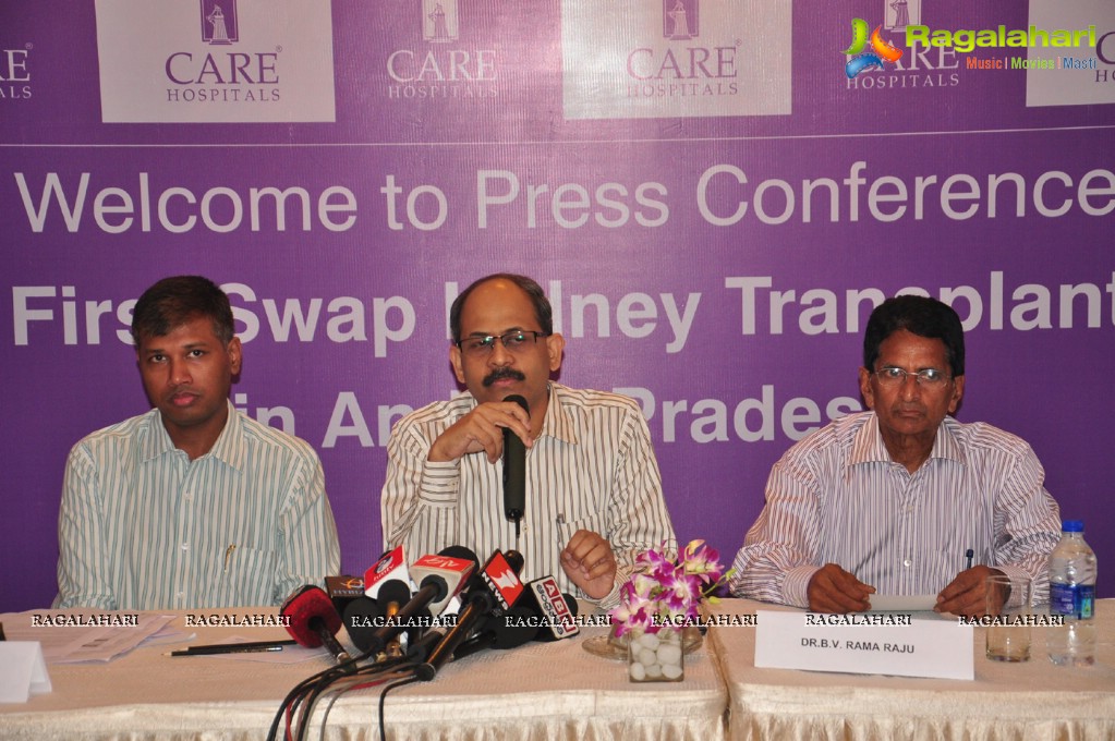 First SWAP Kidney Transplant - Hyderabad Care Hospitals Press Meet