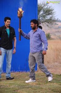 Dhamarukam Shooting Photos