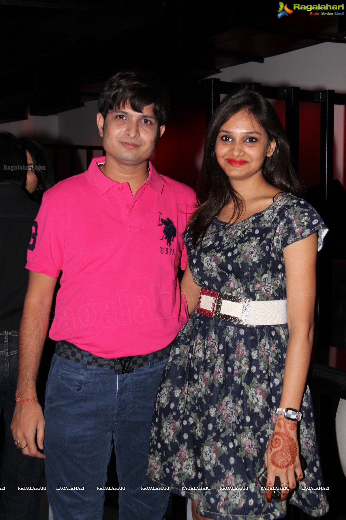 Alok n Anshum's 7th Wedding Anniversary at Bottles N Chimney, Hyderabad