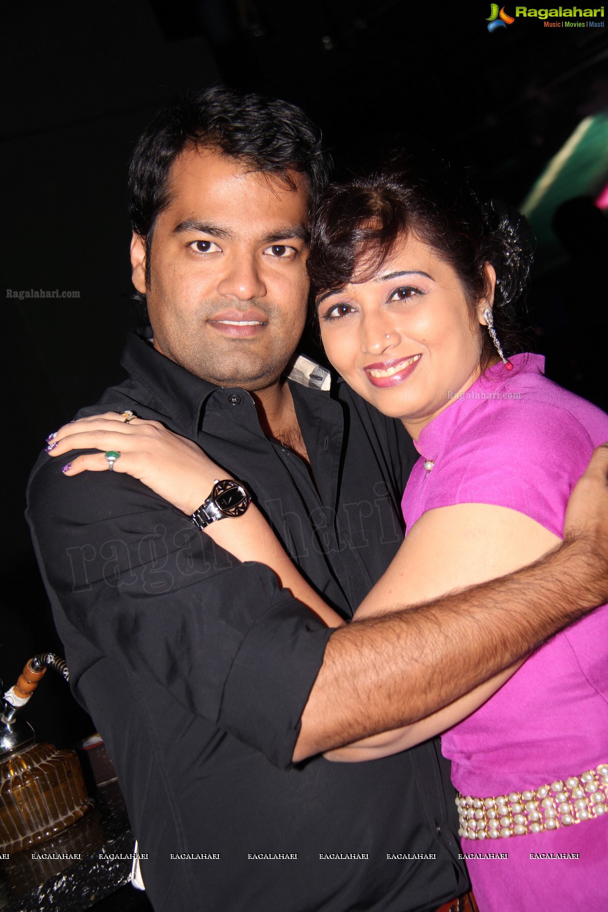 Alok n Anshum's 7th Wedding Anniversary at Bottles N Chimney, Hyderabad