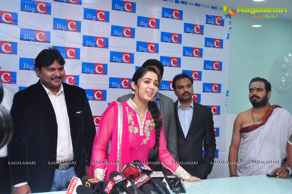Charmme inaugurates Big C at Ameerpet, Hyderabad