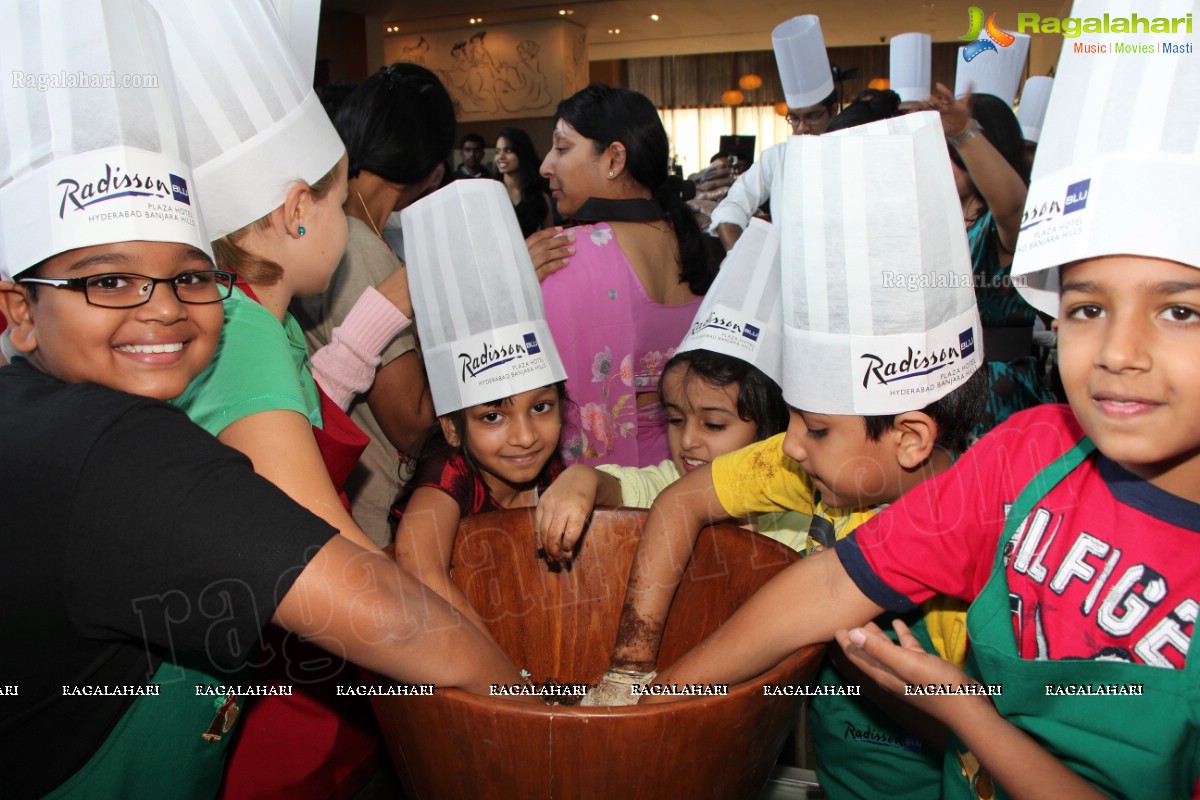 Traditional Cake Mixing Ceremony 2013 at Radisson Blu Plaza, Hyderabad