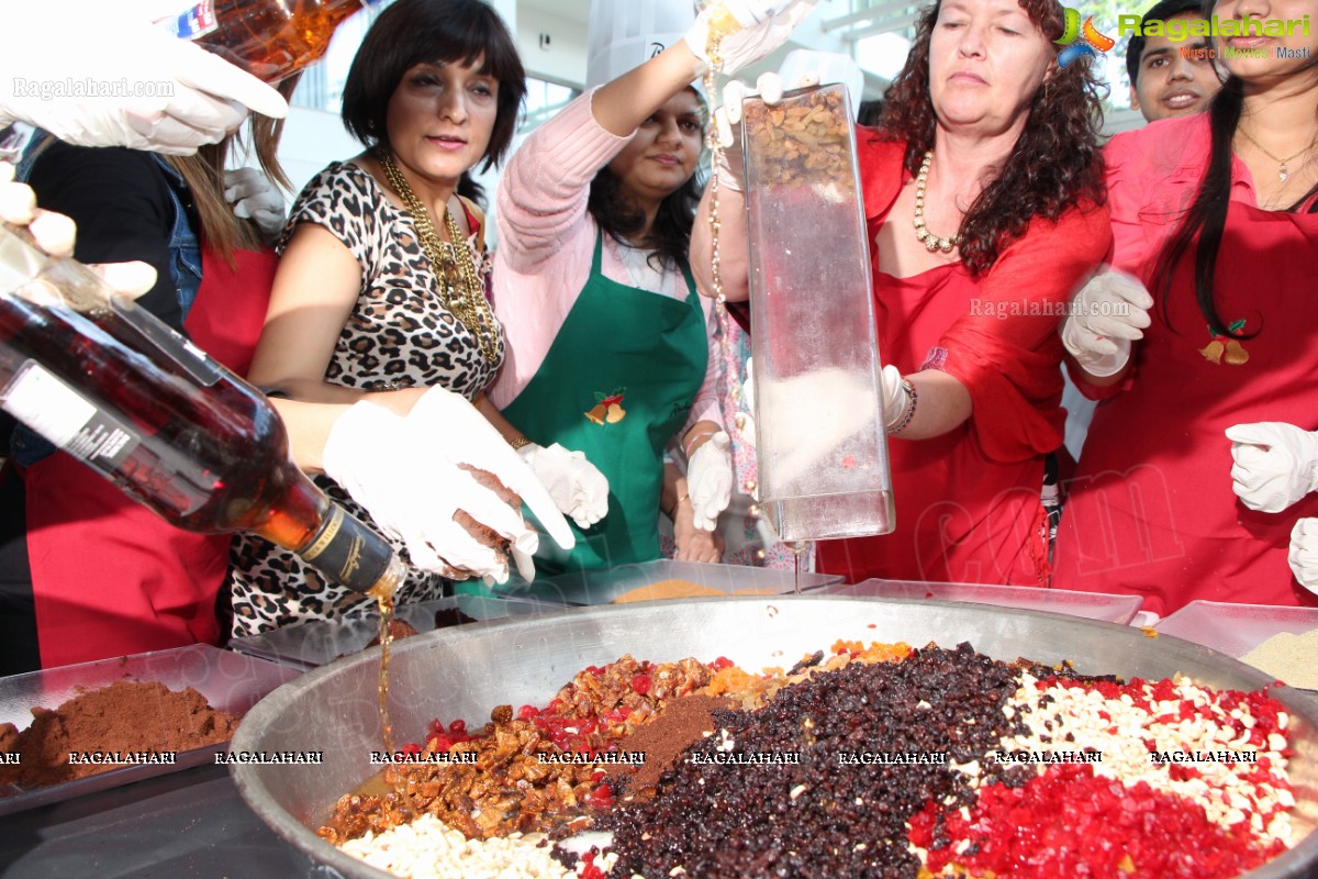 Traditional Cake Mixing Ceremony 2013 at Radisson Blu Plaza, Hyderabad