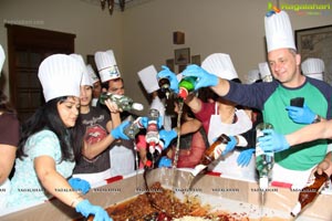 Christmas Cake Mixing Photos