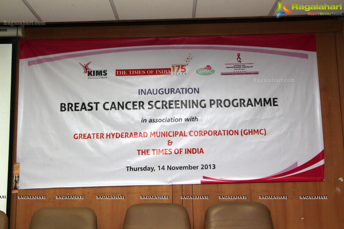 Inauguration of Free Breast Cancer Screening Programme by KIMS and UBF