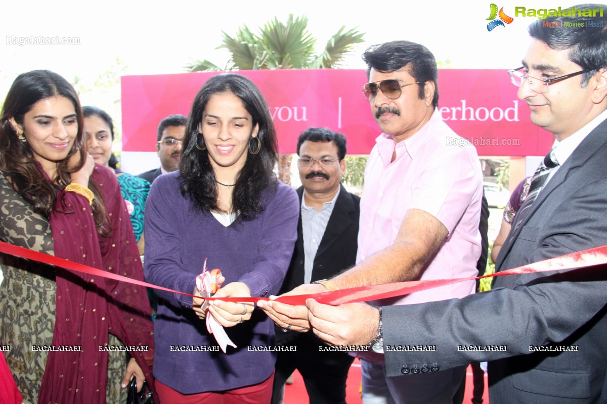 Saina Nehwal and Mammootty inaugurates 'Motherhood' - A Premium Birthing Center in Hyderabad