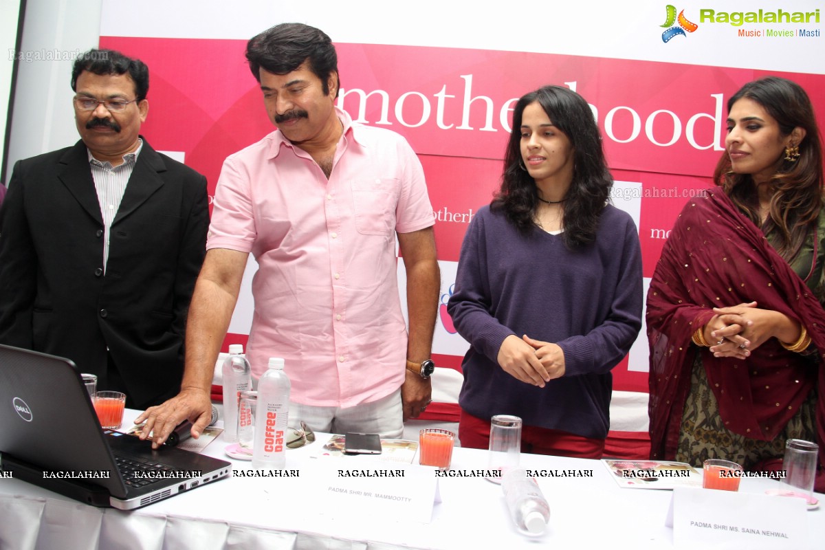 Saina Nehwal and Mammootty inaugurates 'Motherhood' - A Premium Birthing Center in Hyderabad