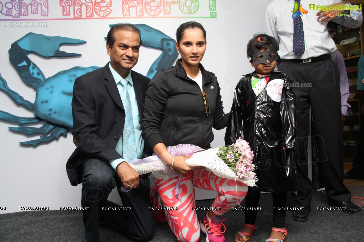 The Real Stars – Child Cancer Survivors, celebrate Children’s Day with Tennis Star, Sania Mirza at Apollo Cancer Hospital