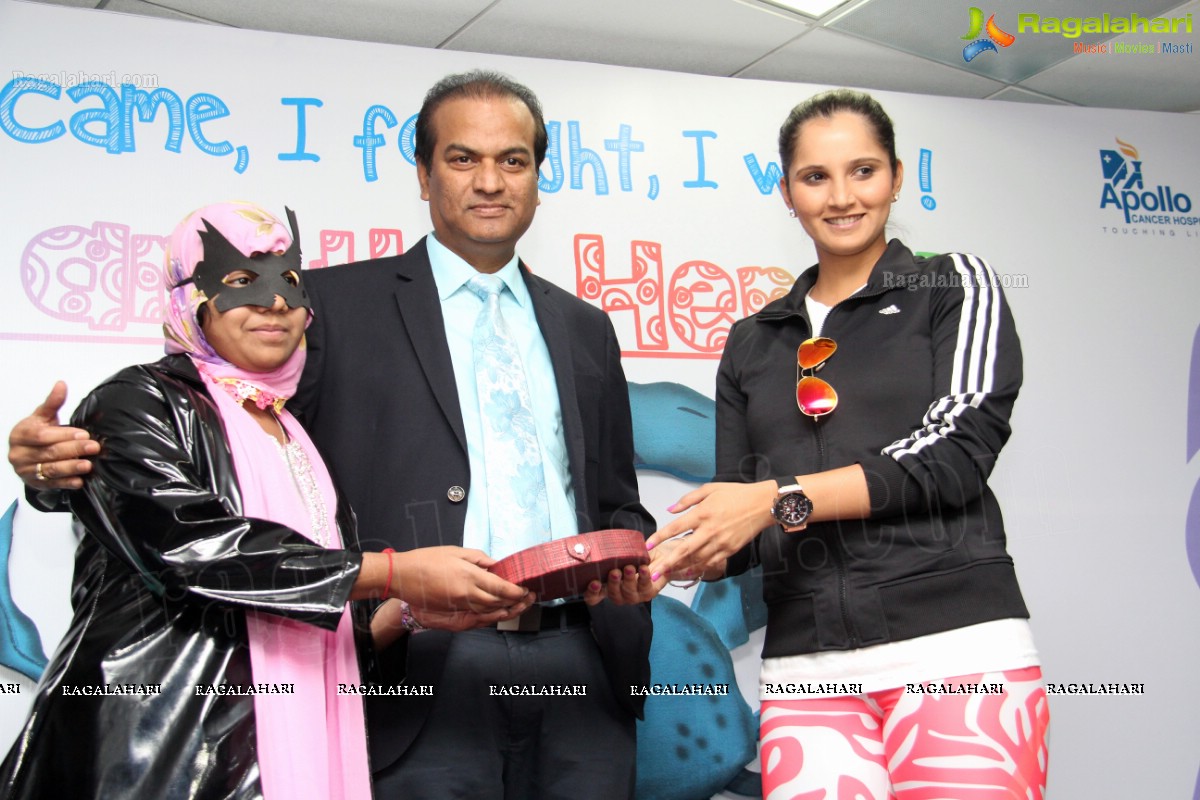 The Real Stars – Child Cancer Survivors, celebrate Children’s Day with Tennis Star, Sania Mirza at Apollo Cancer Hospital