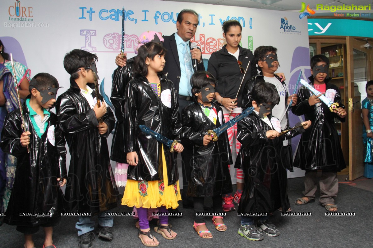 The Real Stars – Child Cancer Survivors, celebrate Children’s Day with Tennis Star, Sania Mirza at Apollo Cancer Hospital