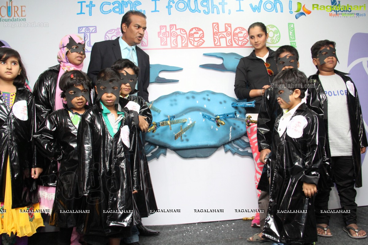 The Real Stars – Child Cancer Survivors, celebrate Children’s Day with Tennis Star, Sania Mirza at Apollo Cancer Hospital