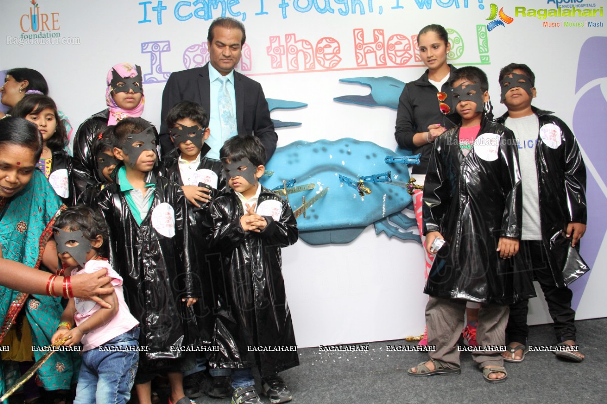 The Real Stars – Child Cancer Survivors, celebrate Children’s Day with Tennis Star, Sania Mirza at Apollo Cancer Hospital