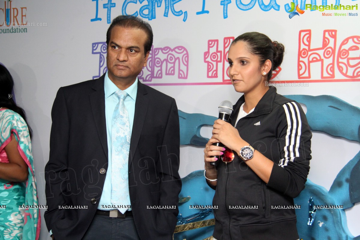 The Real Stars – Child Cancer Survivors, celebrate Children’s Day with Tennis Star, Sania Mirza at Apollo Cancer Hospital