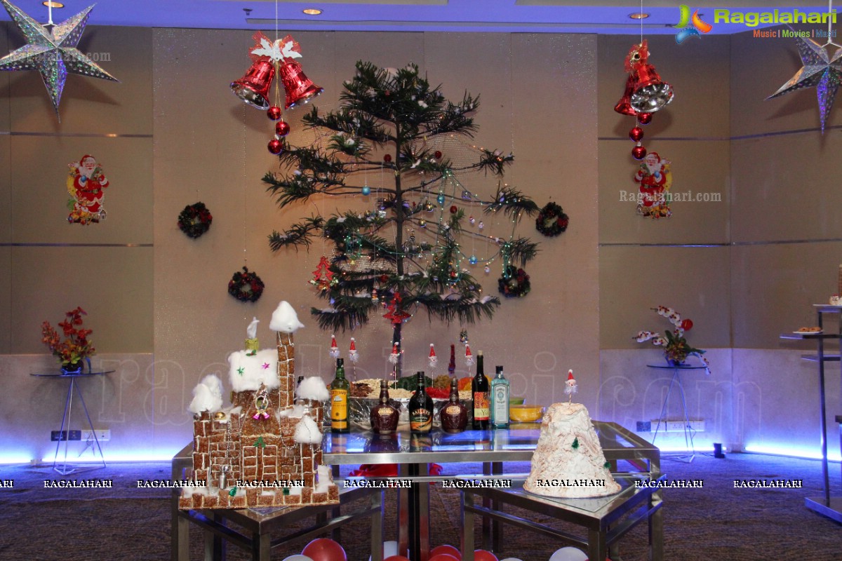 Anvika Rao, Priyanka and Sri Vidya at Christmas Cake Mixing at The Golkonda Hotel