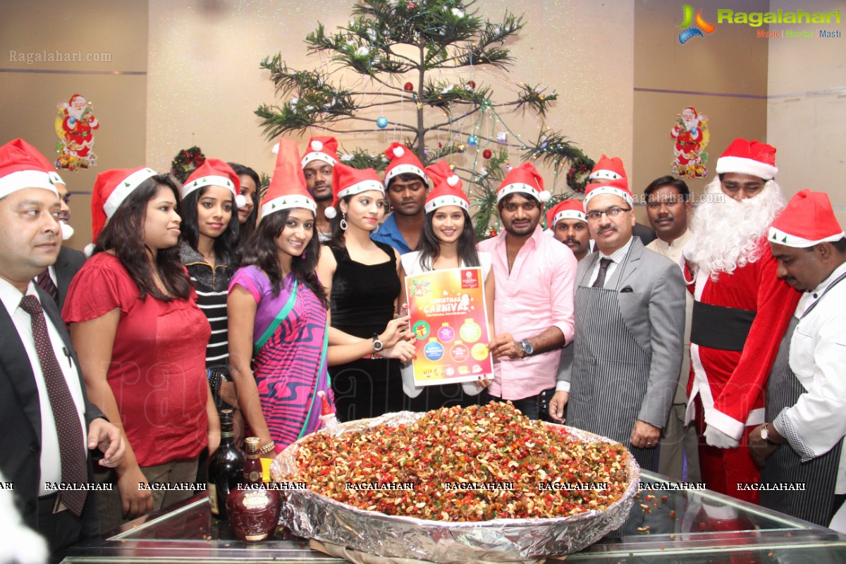 Anvika Rao, Priyanka and Sri Vidya at Christmas Cake Mixing at The Golkonda Hotel