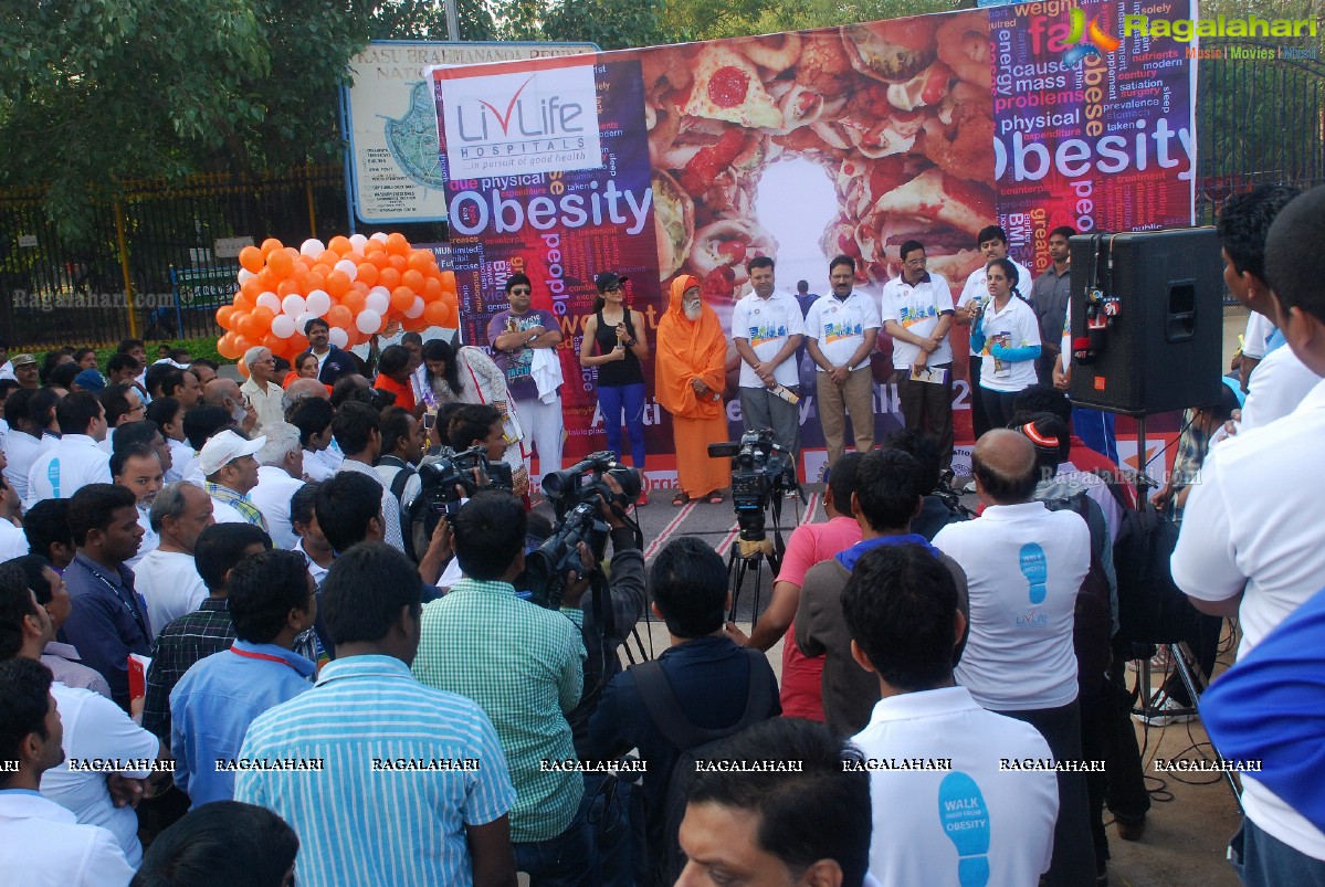 Anti Obesity Walk Launch by Mahender Reddy and Shilpa Reddy