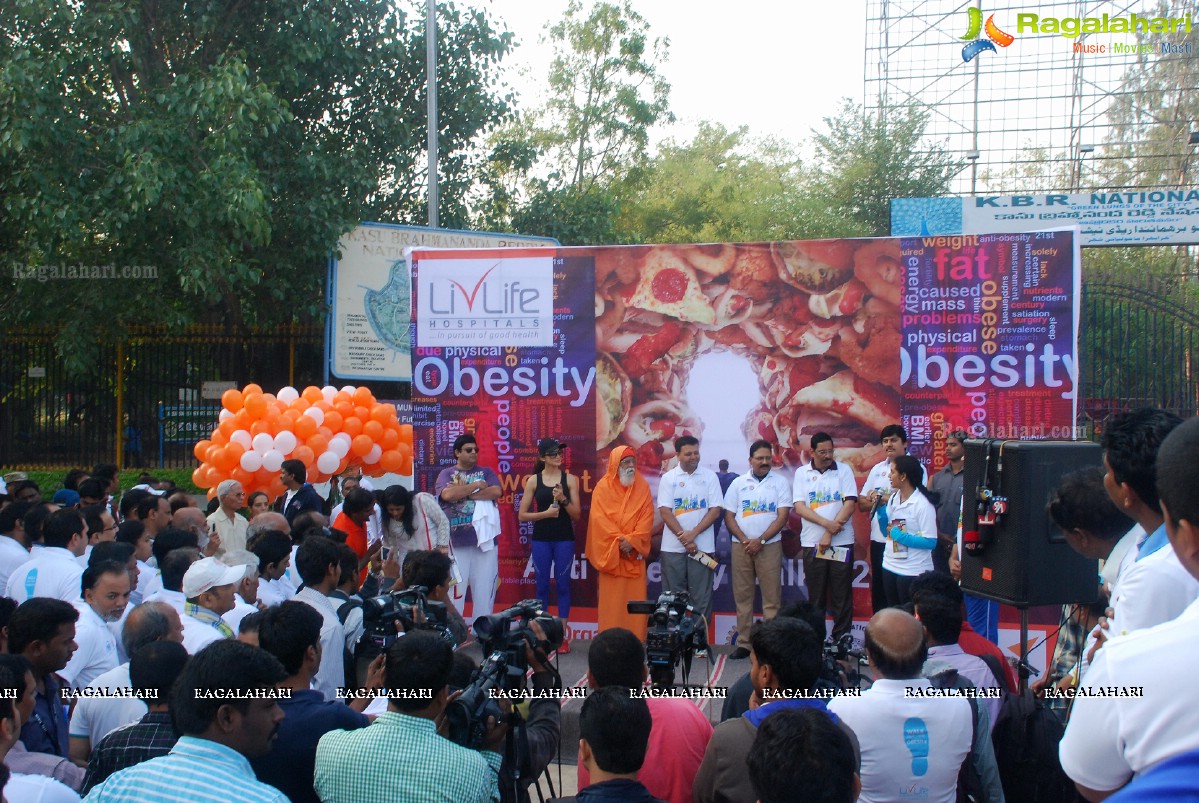 Anti Obesity Walk Launch by Mahender Reddy and Shilpa Reddy